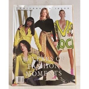 W Magazine August 2002 Anniversary Issue 30 Years of Fashion Moments RARE!!